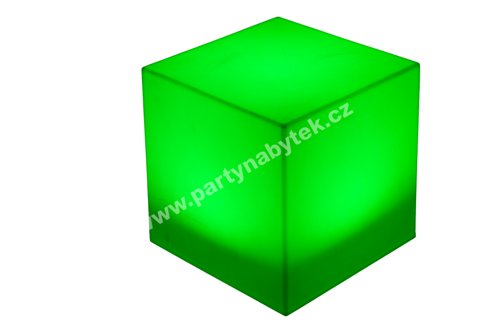 PARTY NÁBYTEK | Půjčovna nábytku, stolů, židlí a vybavení | LED svítící Kostka_1