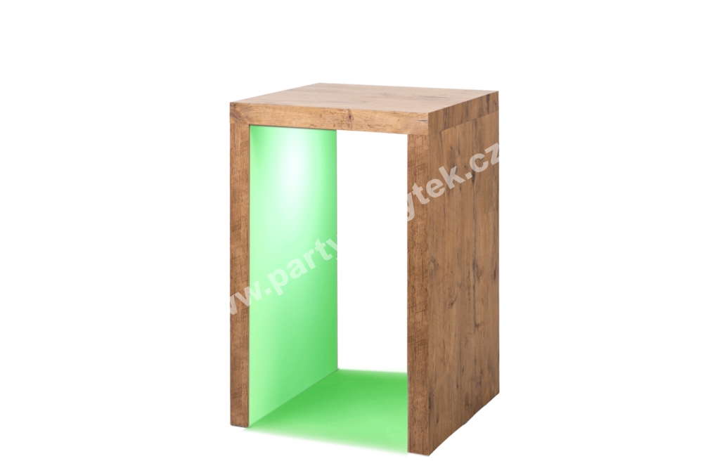 PARTY NÁBYTEK | Půjčovna nábytku, stolů, židlí a vybavení | Backlit bistro table Woody Magic_5