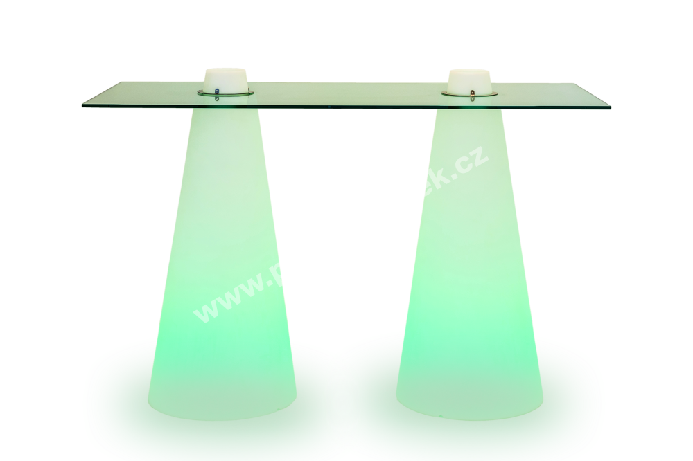 PARTY NÁBYTEK | Půjčovna nábytku, stolů, židlí a vybavení | LED illuminated Peak bar table_7