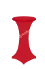 Bistro table with red elastic tablecloth diameter 60 cm