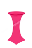Bistro table with pink elastic tablecloth diameter 60 cm