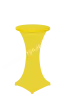 Bistro table with yellow elastic tablecloth diameter 60 cm