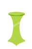 Bistrostůl se zeleným elastickým ubrusem pr.60 cm