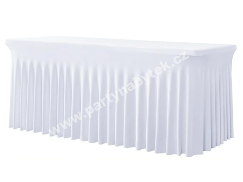 Skirting (potah) elastický bílý 