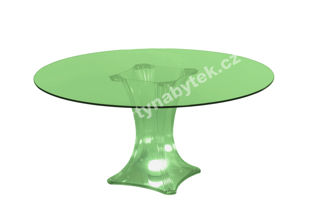 PARTY NÁBYTEK | Půjčovna nábytku, stolů, židlí a vybavení | Jídelní stůl skleněný svítící_9