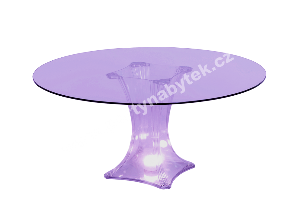 PARTY NÁBYTEK | Půjčovna nábytku, stolů, židlí a vybavení | Jídelní stůl skleněný svítící_10
