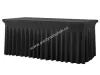 Skirting (Cover) Elastic Black for tables with dimensions 182x76 cm