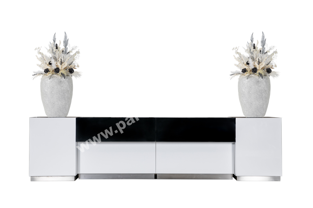 PARTY NÁBYTEK | Půjčovna nábytku, stolů, židlí a vybavení | Vase Mozaik silver- white_6