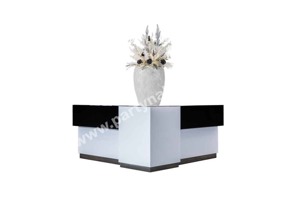 PARTY NÁBYTEK | Půjčovna nábytku, stolů, židlí a vybavení | Vase Mozaik silver- white_4