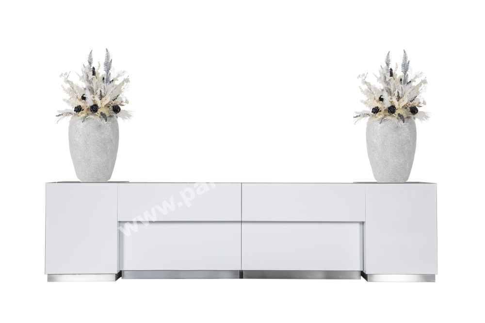 PARTY NÁBYTEK | Půjčovna nábytku, stolů, židlí a vybavení | Vase Mozaik silver- white_8