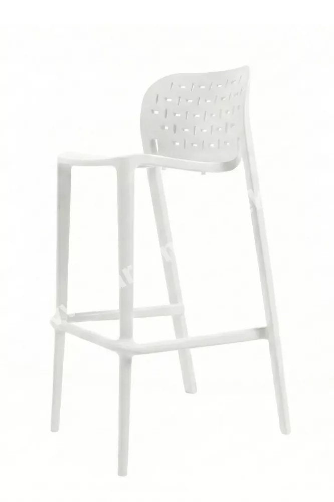 Židle barová Bea bílá
