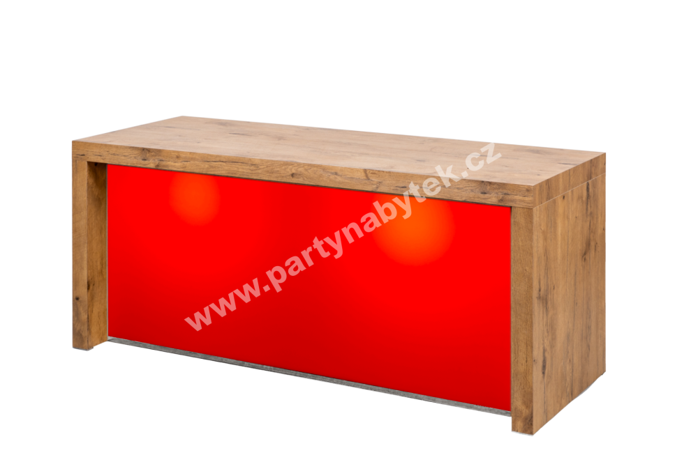 PARTY NÁBYTEK | Půjčovna nábytku, stolů, židlí a vybavení | Nízký stůl Woody Magic se svítící přepážkou_2