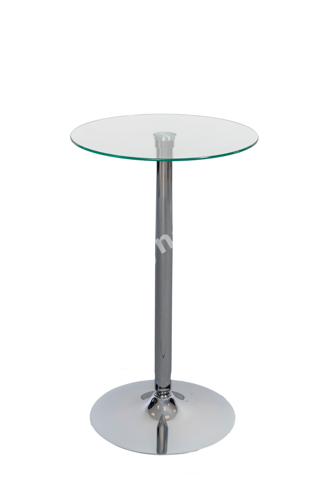 PARTY NÁBYTEK | Půjčovna nábytku, stolů, židlí a vybavení | Bistrostůl se skleněnou deskou_1