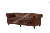 Pohovka Chesterfield kožená, třímístná