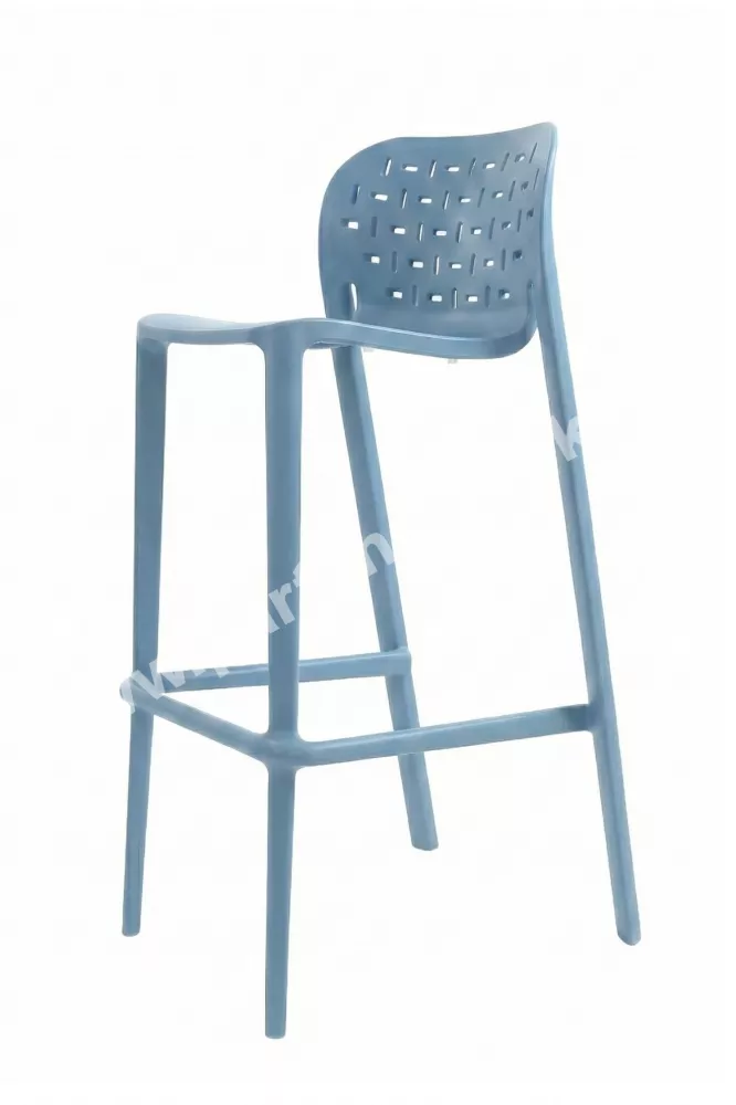Židle barová Bea modrá