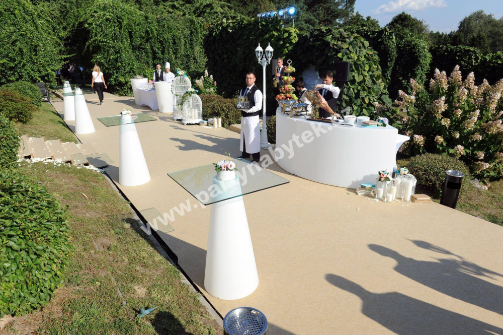 PARTY NÁBYTEK | Půjčovna nábytku, stolů, židlí a vybavení | Bistrostůl Peak bílý_3