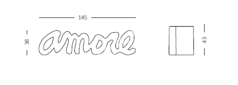 PARTY NÁBYTEK | Půjčovna nábytku, stolů, židlí a vybavení | Designová lavička Amore _4