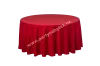Red round tablecloth diameter 310 cm