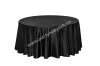 Black round tablecloth diameter 230 cm