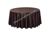 Brown round tablecloth diameter 230 cm