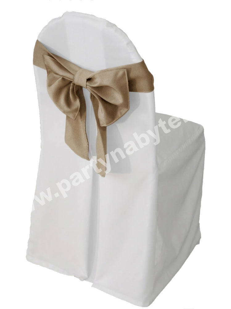 PARTY NÁBYTEK | Půjčovna nábytku, stolů, židlí a vybavení | Mašle na židli s potahem_1