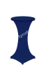 Bistro table with darkblue elastic tablecloth diameter 60 cm
