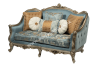 Sofa Baroco světle modré, třímístné