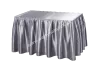 Silver skirting (skirt) glossy, 410 cm