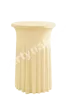 Elastic table skirting champagne for bistro table diameter 60 cm