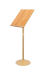 Řečnický pult dřevo a leštěná mosaz