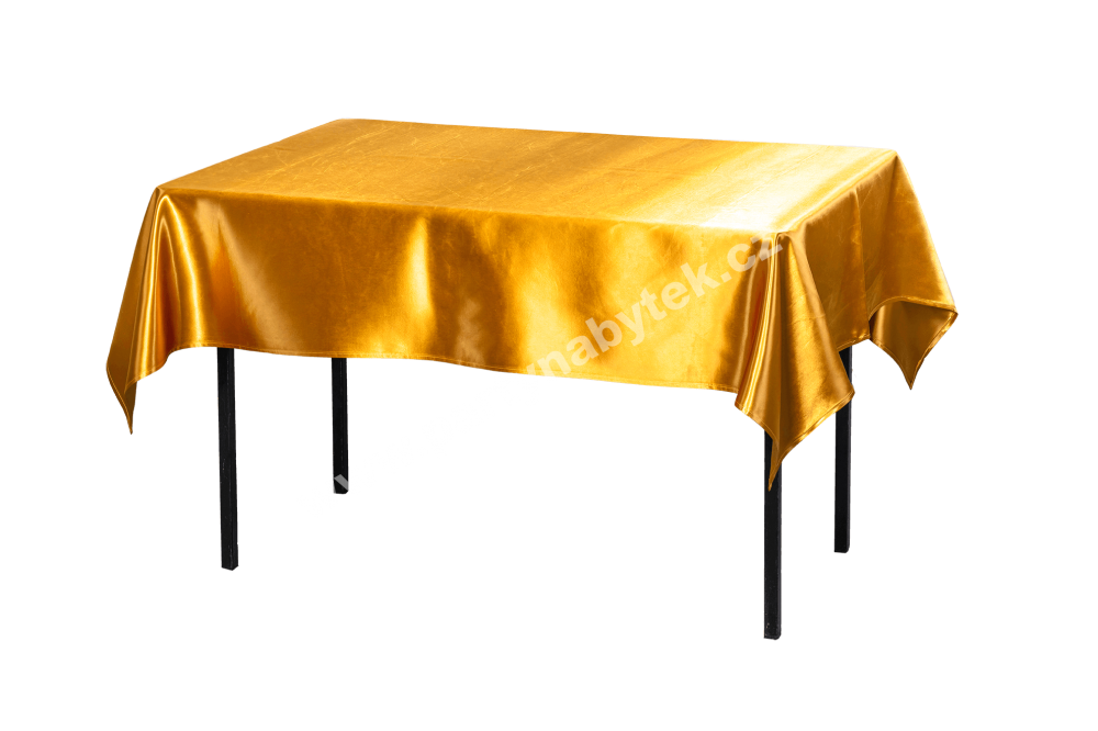 PARTY NÁBYTEK | Půjčovna nábytku, stolů, židlí a vybavení | Ubrus obdelníkový zlatý_1