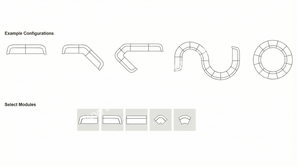 PARTY NÁBYTEK | Půjčovna nábytku, stolů, židlí a vybavení | Pohovka Loop_6