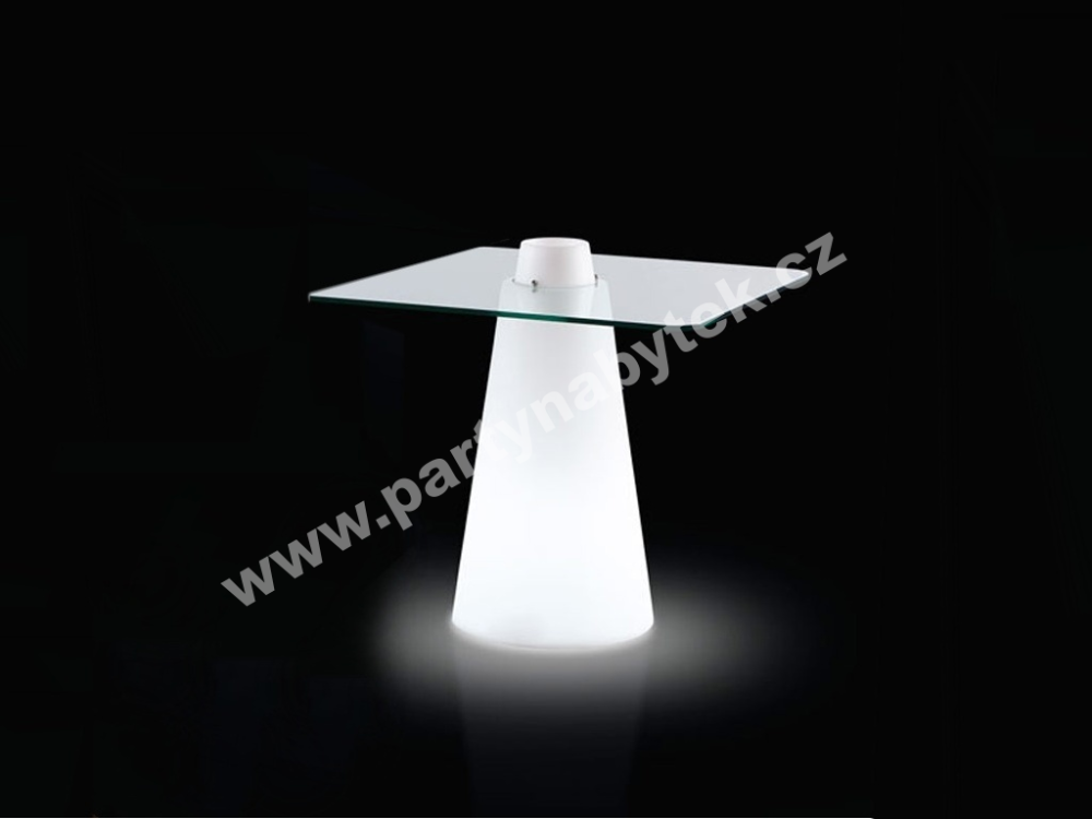 PARTY NÁBYTEK | Půjčovna nábytku, stolů, židlí a vybavení | LED svítící kavárenský stolek Peak_1