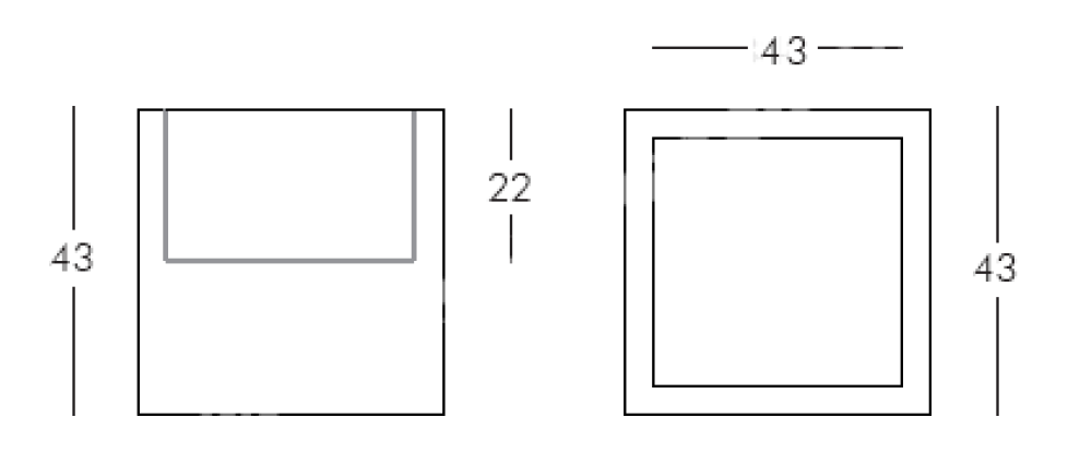 PARTY NÁBYTEK | Půjčovna nábytku, stolů, židlí a vybavení | Police OPEN CUBE_2