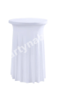 Ubrus (skirting) elastický bílý  na bistrostůl pr.60 cm