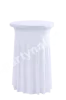 Elastic table skirting white for bistro table diameter 60 cm