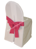 Mašle na židli s potahem  růžová