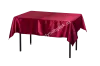 Burgundy rectangular tablecloth glossy, 180x140 cm