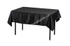 Black rectangular tablecloth 180x140 cm