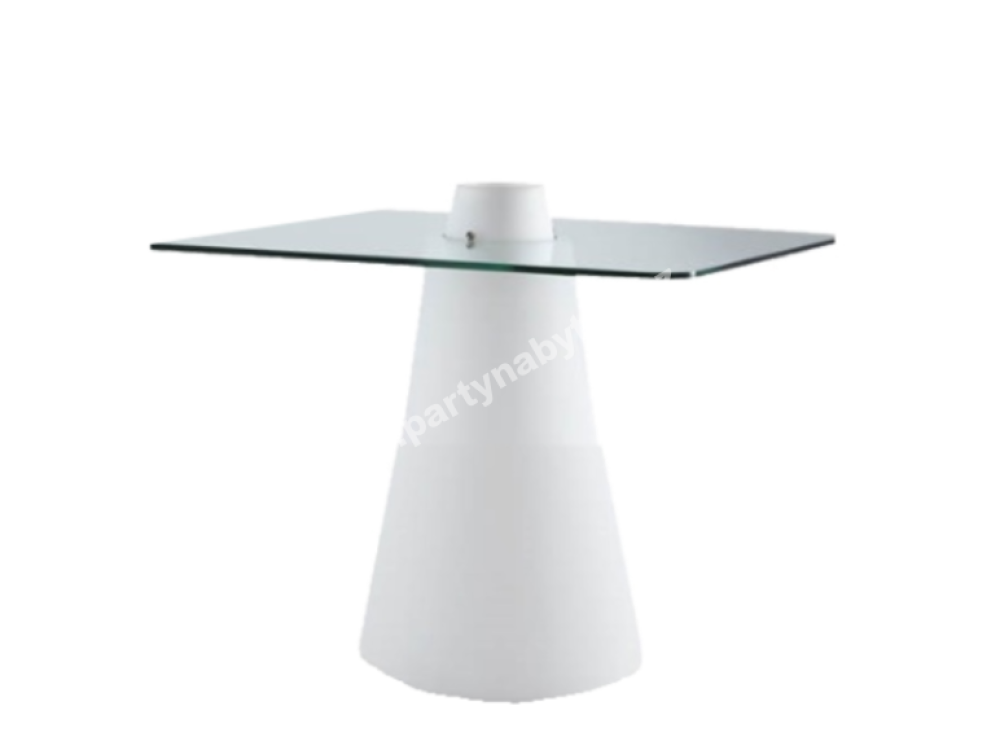 PARTY NÁBYTEK | Půjčovna nábytku, stolů, židlí a vybavení | Kavárenský stolek Peak bílý_3