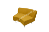 Pohovka Loop sedák rohový 135°, žlutý