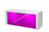 Nízký stůl White Magic se svítící přepážkou obdelník 180x70 cm