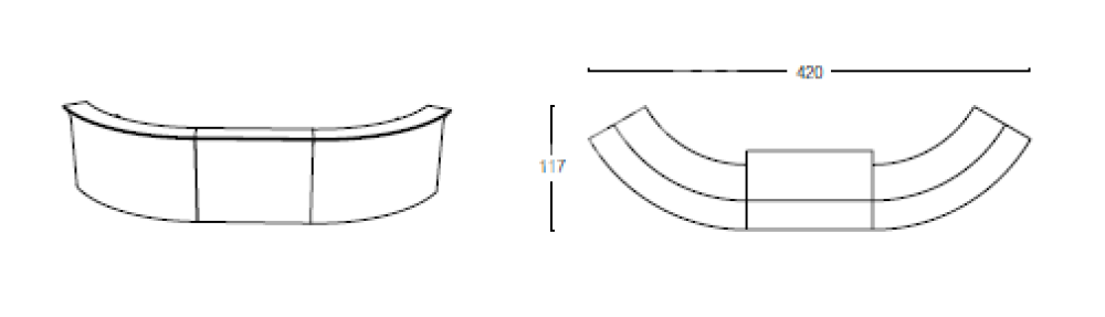 PARTY NÁBYTEK | Půjčovna nábytku, stolů, židlí a vybavení | LED svítící Break bar_8