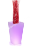 LED svítící Květináč s deko-proutím