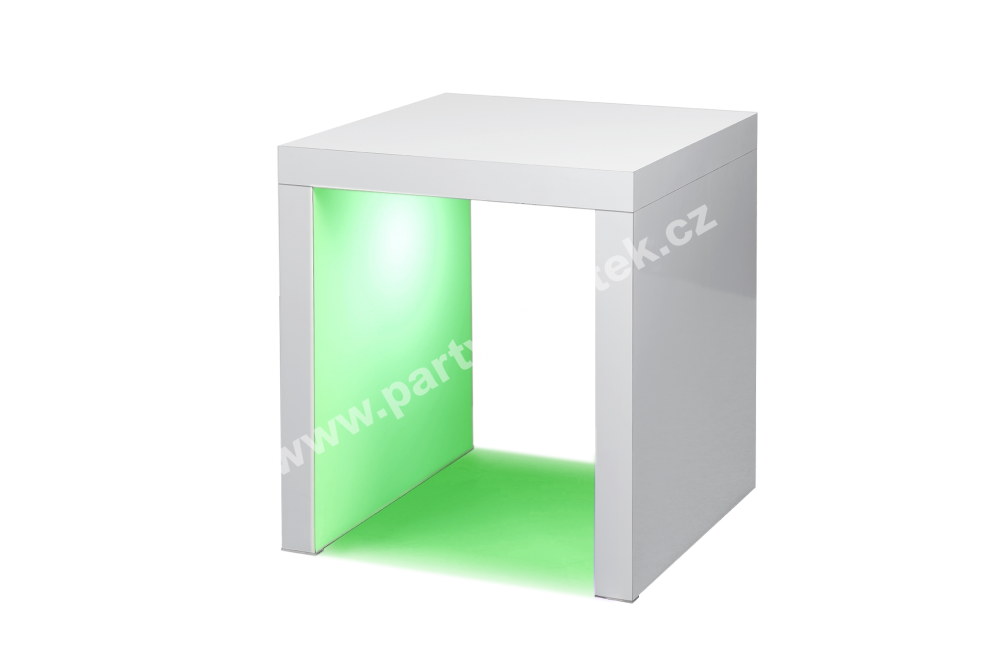 PARTY NÁBYTEK | Půjčovna nábytku, stolů, židlí a vybavení | Kavárenský stolek White Magic podsvícený_3